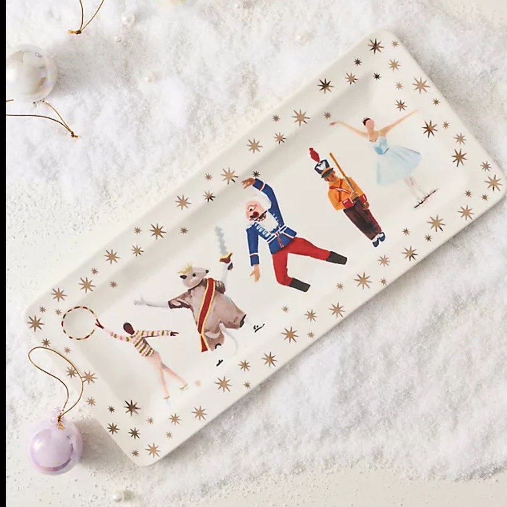 New Anthropologie 2025 Nutcracker New York City Ballet Stoneware Platter